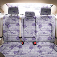 Anthurium Pikake Ti Leaf Palaka Back Car Seat Cover Purple Version LT01 - Polynesian Pride