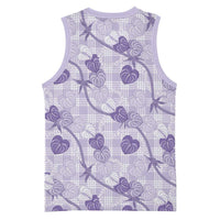 Anthurium Pikake Ti Leaf Palaka Basketball Jersey Purple Version LT01 - Polynesian Pride