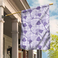Anthurium Pikake Ti Leaf Palaka Garden Flag Purple Version LT01 House Flag Purple - Polynesian Pride