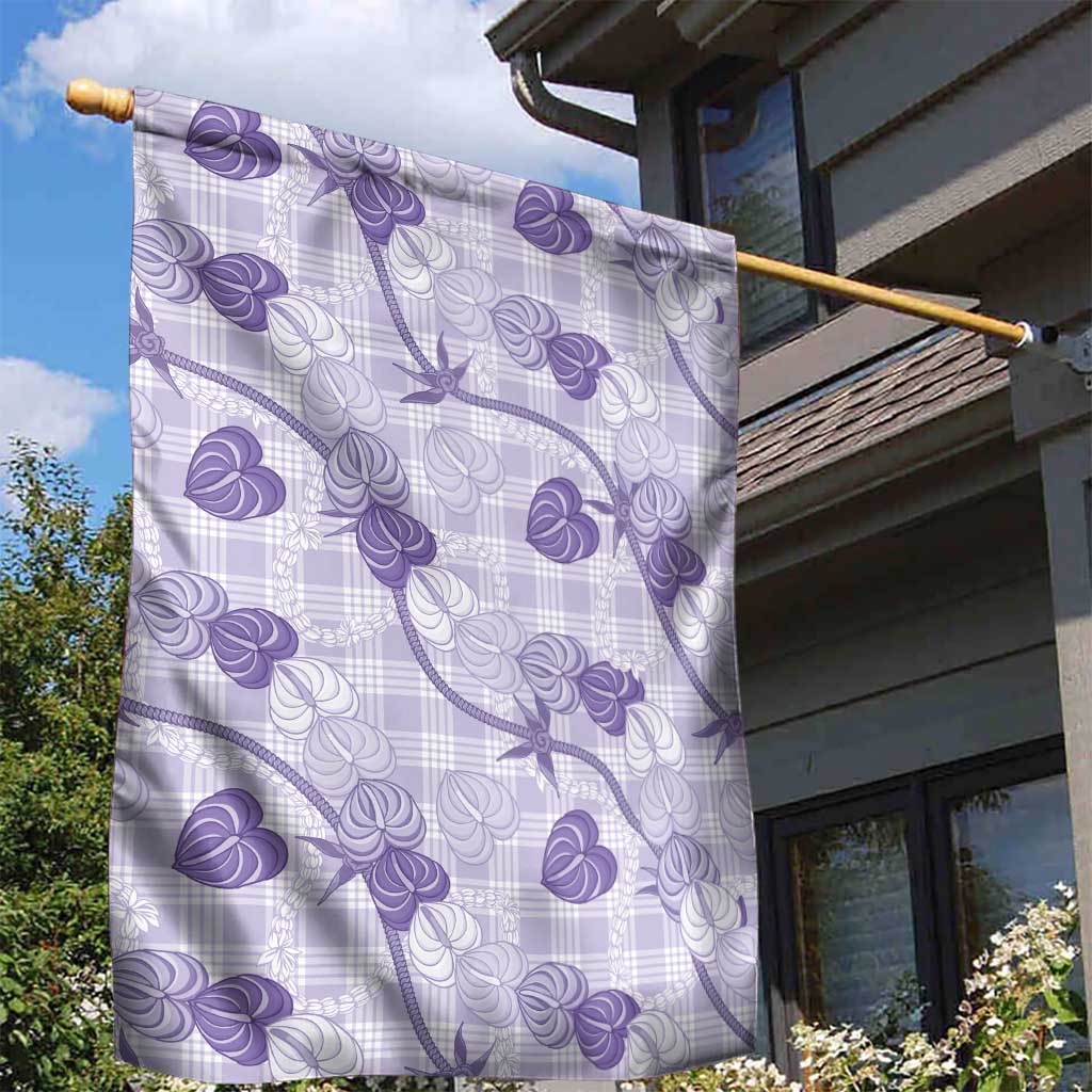 Anthurium Pikake Ti Leaf Palaka Garden Flag Purple Version LT01 - Polynesian Pride