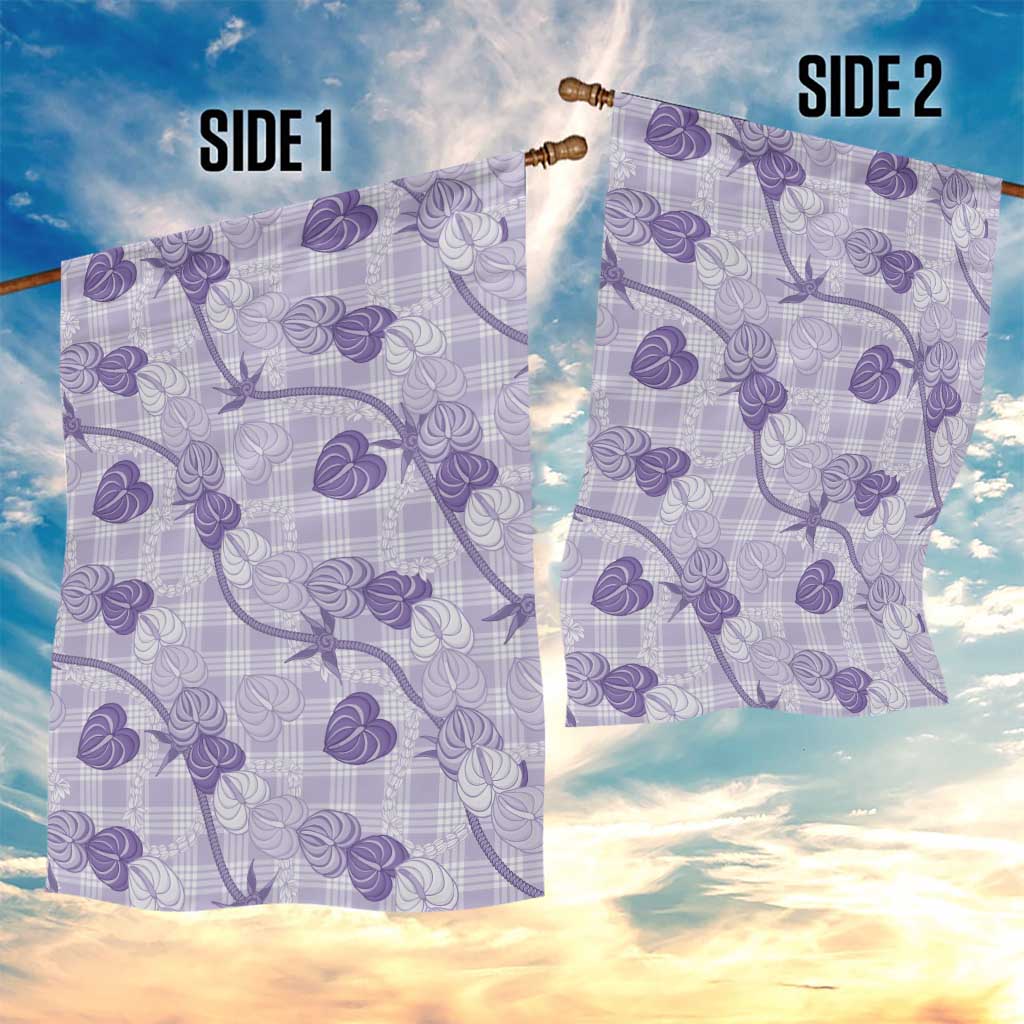 Anthurium Pikake Ti Leaf Palaka Garden Flag Purple Version LT01 - Polynesian Pride