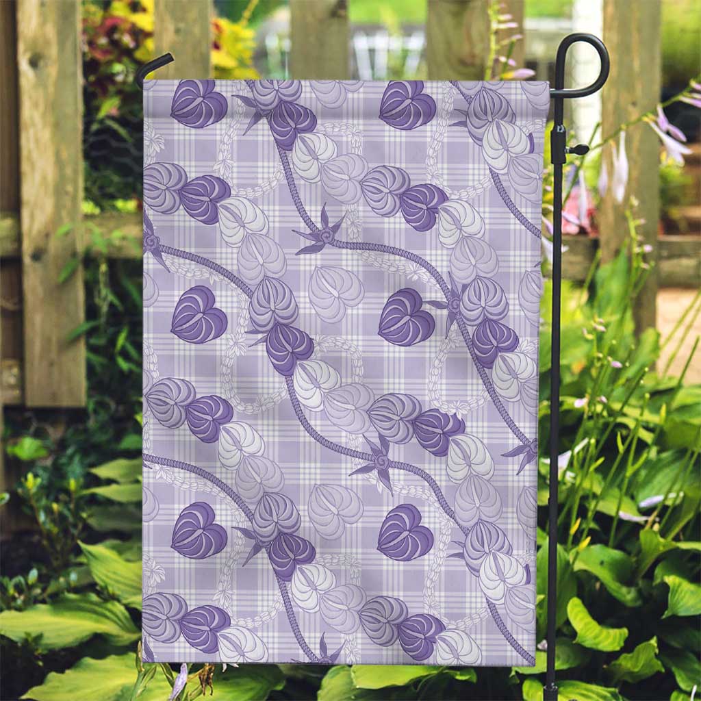 Anthurium Pikake Ti Leaf Palaka Garden Flag Purple Version LT01 Garden Flag Purple - Polynesian Pride