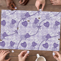 Anthurium Pikake Ti Leaf Palaka Puzzle Purple Version LT01 - Polynesian Pride