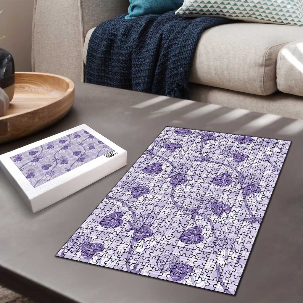 Anthurium Pikake Ti Leaf Palaka Puzzle Purple Version LT01 - Polynesian Pride