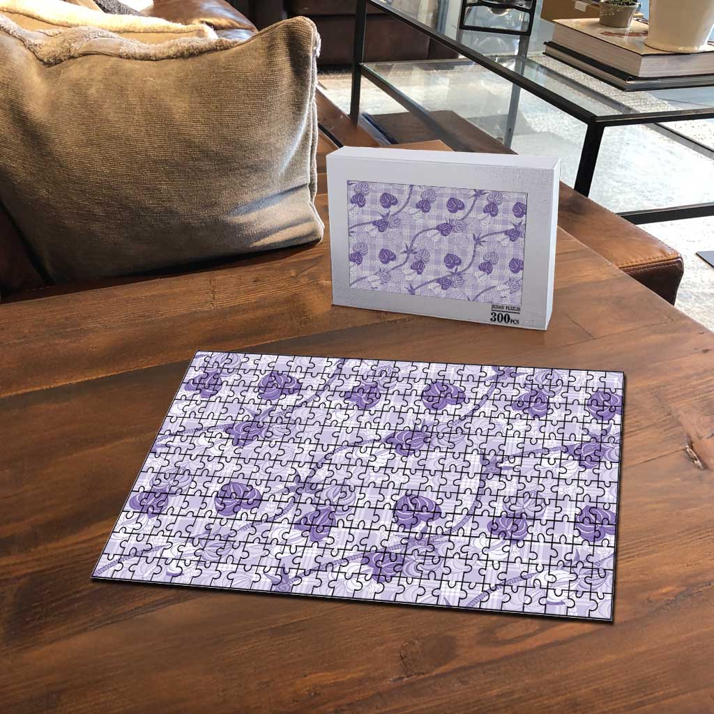 Anthurium Pikake Ti Leaf Palaka Puzzle Purple Version LT01 - Polynesian Pride