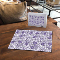 Anthurium Pikake Ti Leaf Palaka Puzzle Purple Version LT01 - Polynesian Pride