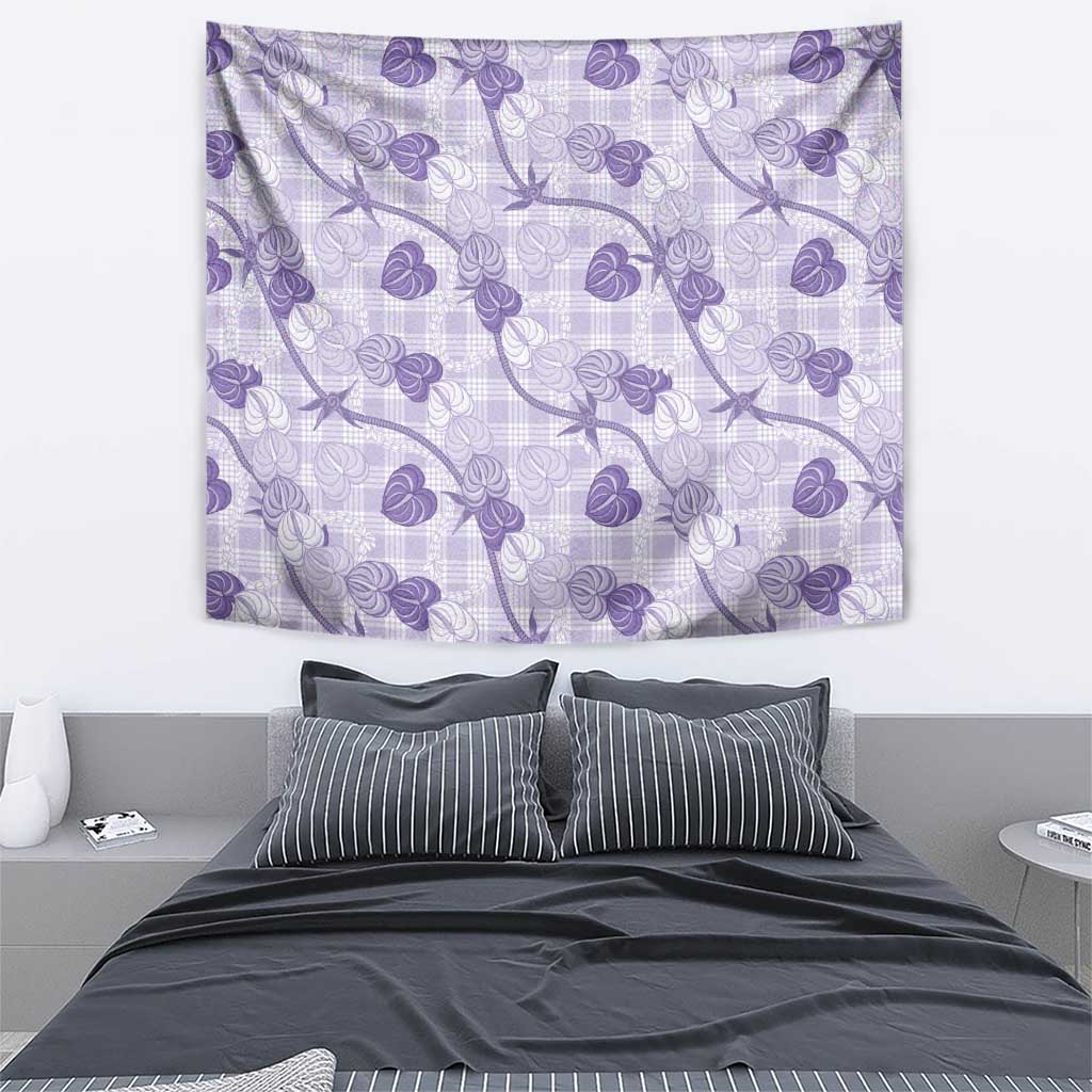 Anthurium Pikake Ti Leaf Palaka Tapestry Purple Version LT01 - Polynesian Pride