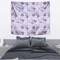 Anthurium Pikake Ti Leaf Palaka Tapestry Purple Version LT01 - Polynesian Pride