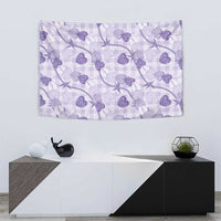 Anthurium Pikake Ti Leaf Palaka Tapestry Purple Version LT01 - Polynesian Pride