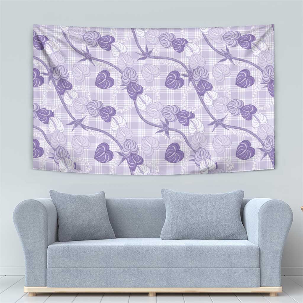Anthurium Pikake Ti Leaf Palaka Tapestry Purple Version LT01 - Polynesian Pride