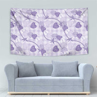 Anthurium Pikake Ti Leaf Palaka Tapestry Purple Version LT01 - Polynesian Pride