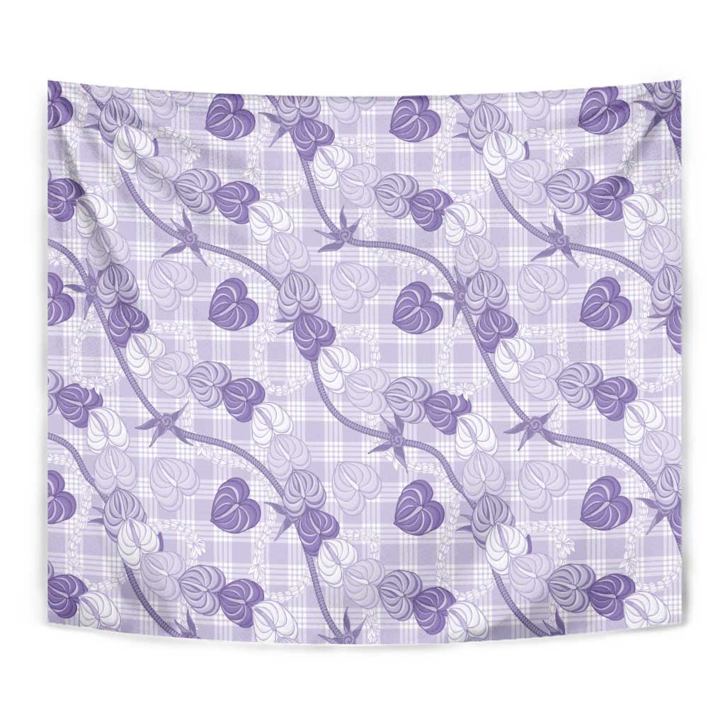 Anthurium Pikake Ti Leaf Palaka Tapestry Purple Version LT01 - Polynesian Pride