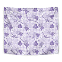 Anthurium Pikake Ti Leaf Palaka Tapestry Purple Version LT01 - Polynesian Pride