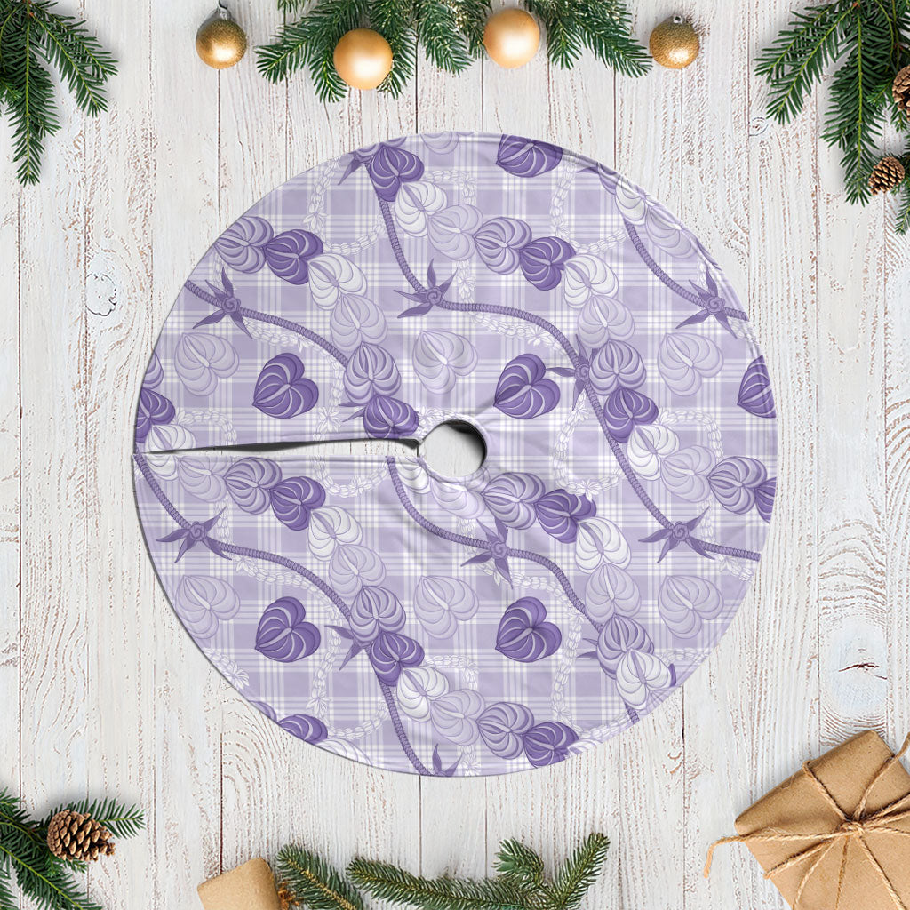 Anthurium Pikake Ti Leaf Palaka Tree Skirt Purple Version LT01 Casual Purple - Polynesian Pride