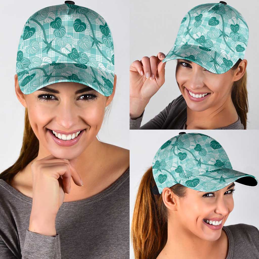 Anthurium Pikake Ti Leaf Palaka Classic Cap Turquoise Version LT01 - Polynesian Pride