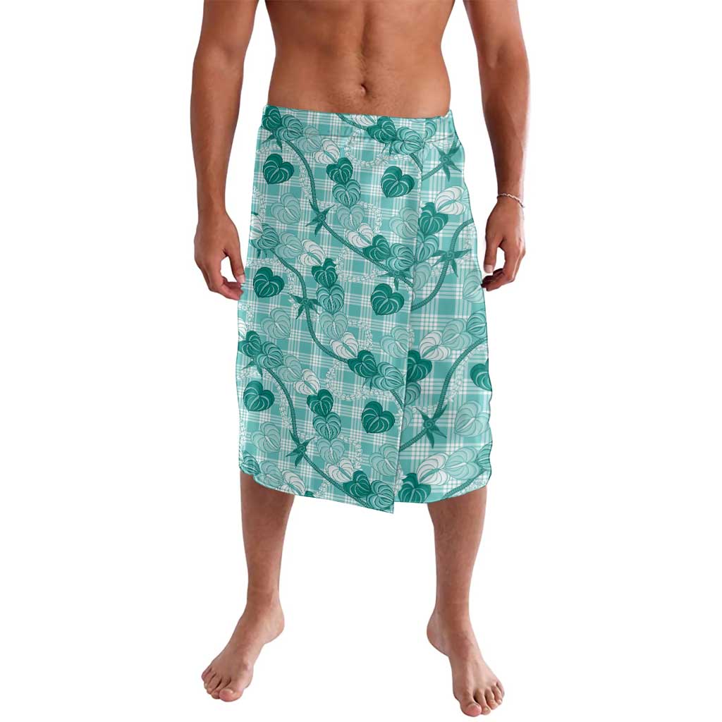 Anthurium Pikake Ti Leaf Palaka Lavalava Turquoise Version LT01 Turquoise - Polynesian Pride