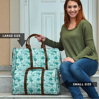 Anthurium Pikake Ti Leaf Palaka Travel Bag Turquoise Version LT01 - Polynesian Pride