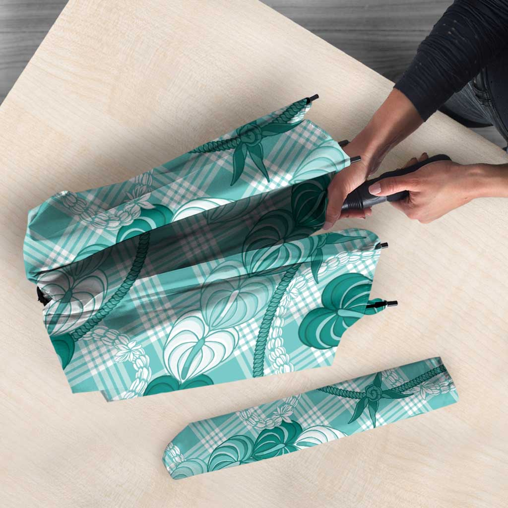 Anthurium Pikake Ti Leaf Palaka Umbrella Turquoise Version LT01 - Polynesian Pride