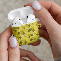 Anthurium Pikake Ti Leaf Palaka AirPods Case Yellow Version LT01 - Polynesian Pride