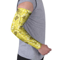 Anthurium Pikake Ti Leaf Palaka Arm Sleeves Yellow Version LT01 - Polynesian Pride