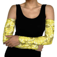 Anthurium Pikake Ti Leaf Palaka Arm Sleeves Yellow Version LT01 - Polynesian Pride