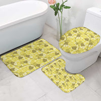 Anthurium Pikake Ti Leaf Palaka Bathroom Set Yellow Version LT01 - Polynesian Pride