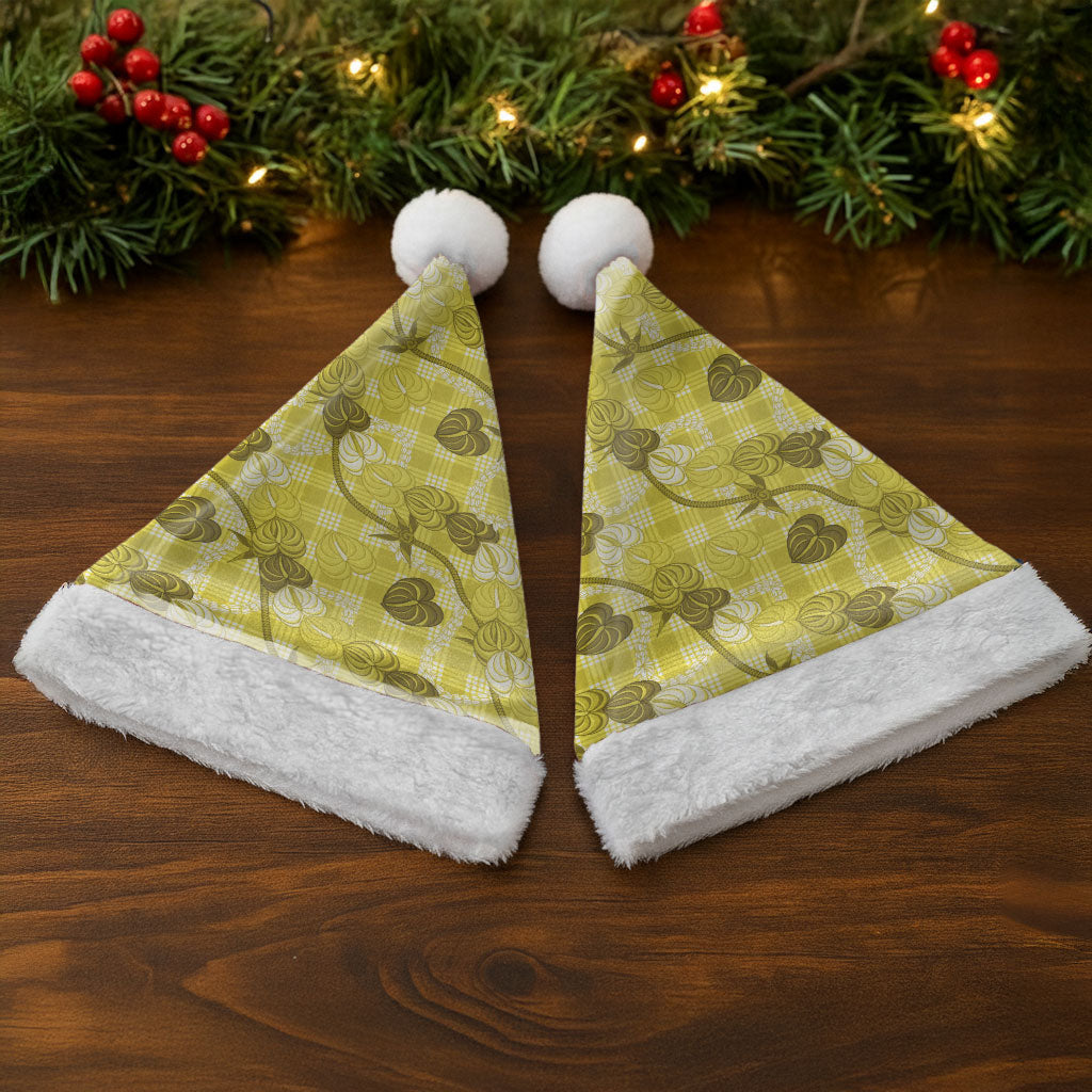 Anthurium Pikake Ti Leaf Palaka Christmas Santa Hat Yellow Version LT01 - Polynesian Pride