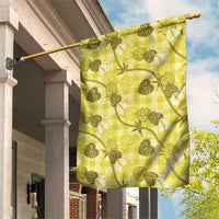 Anthurium Pikake Ti Leaf Palaka Garden Flag Yellow Version LT01 House Flag Yellow - Polynesian Pride