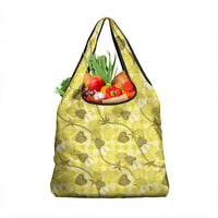 Anthurium Pikake Ti Leaf Palaka Grocery Bag Yellow Version LT01 1-pack One Size Yellow - Polynesian Pride