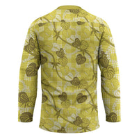 Anthurium Pikake Ti Leaf Palaka Hockey Jersey Yellow Version LT01 - Polynesian Pride