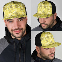 Anthurium Pikake Ti Leaf Palaka Mesh Trucker Cap Yellow Version LT01 - Polynesian Pride