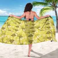 Anthurium Pikake Ti Leaf Palaka Sarong Yellow Version LT01 - Polynesian Pride