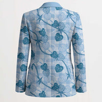 Anthurium Pikake Ti Leaf Palaka Blazer Blue Version LT01 - Polynesian Pride