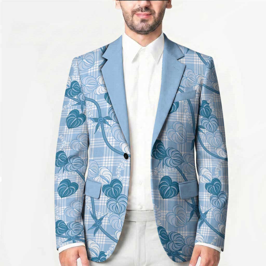 Anthurium Pikake Ti Leaf Palaka Blazer Blue Version LT01 - Polynesian Pride