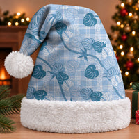 Anthurium Pikake Ti Leaf Palaka Christmas Santa Hat Blue Version LT01 With Fur Blue - Polynesian Pride