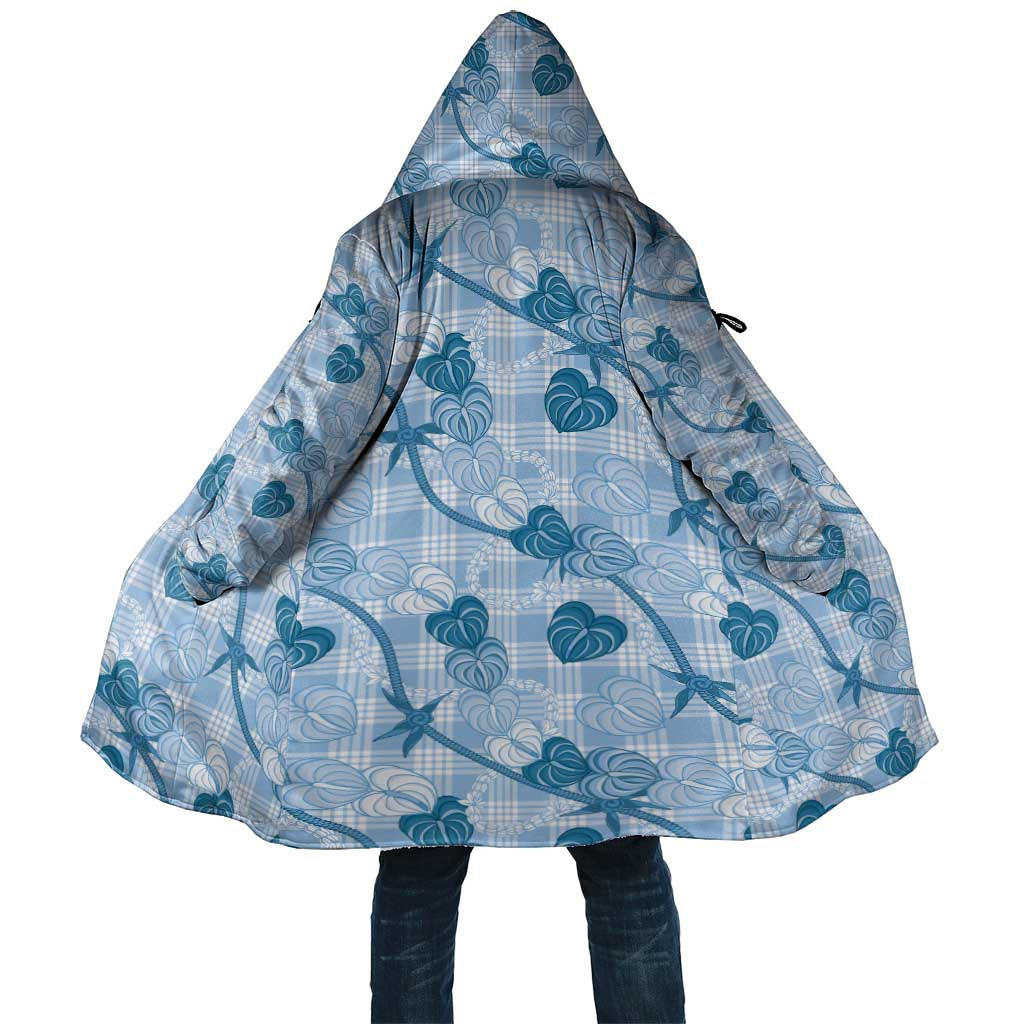 Anthurium Pikake Ti Leaf Palaka Cloak Blue Version LT01 Unisex Blue - Polynesian Pride