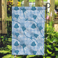 Anthurium Pikake Ti Leaf Palaka Garden Flag Blue Version LT01 Garden Flag Blue - Polynesian Pride