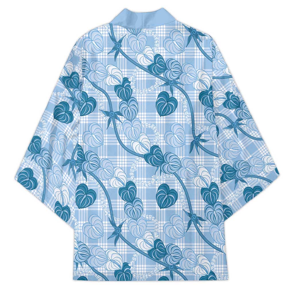 Anthurium Pikake Ti Leaf Palaka Kimono Blue Version LT01 - Polynesian Pride
