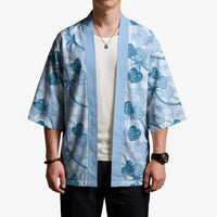 Anthurium Pikake Ti Leaf Palaka Kimono Blue Version LT01 - Polynesian Pride
