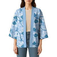 Anthurium Pikake Ti Leaf Palaka Kimono Blue Version LT01 - Polynesian Pride