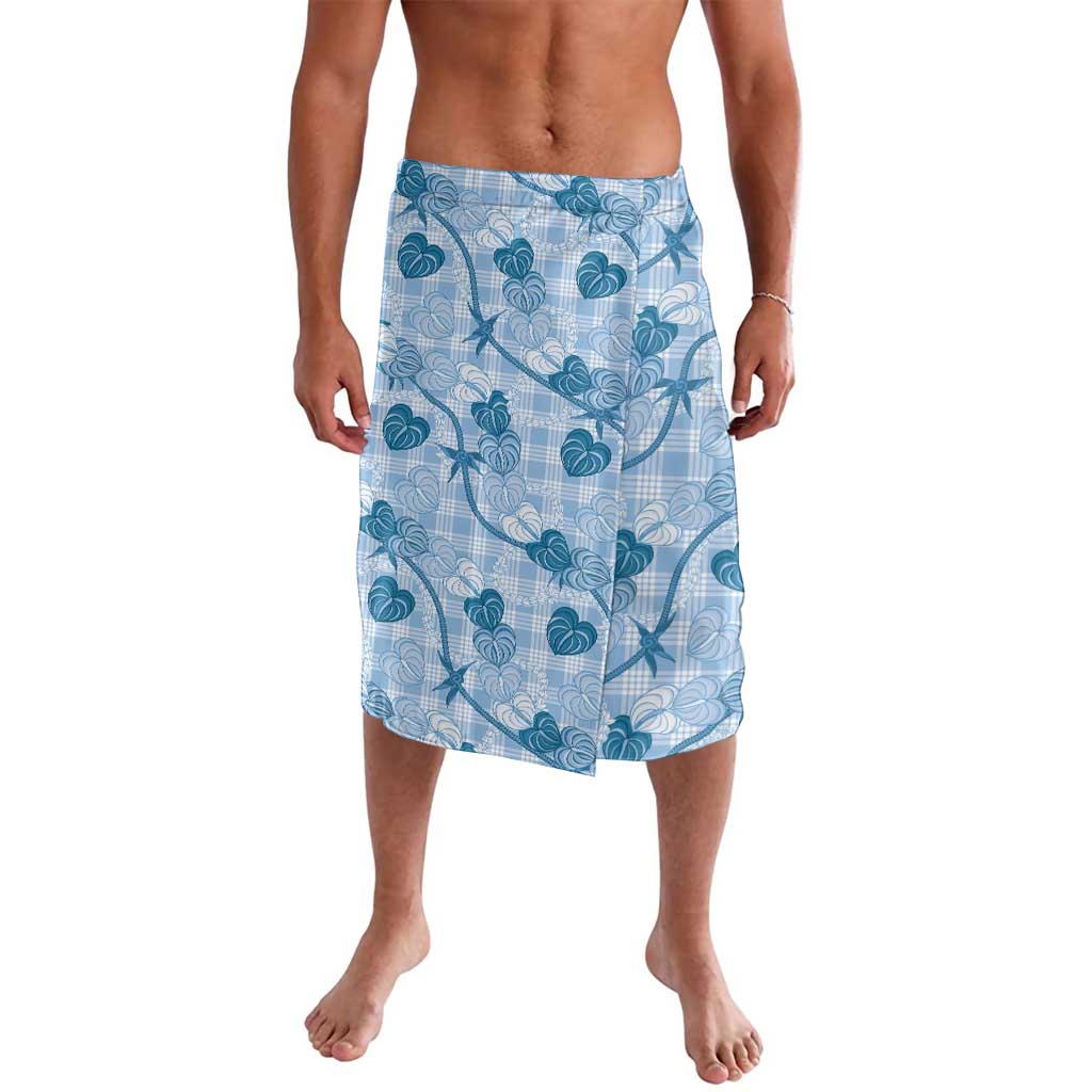 Anthurium Pikake Ti Leaf Palaka Lavalava Blue Version LT01 Blue - Polynesian Pride