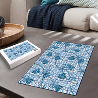 Anthurium Pikake Ti Leaf Palaka Puzzle Blue Version LT01 - Polynesian Pride