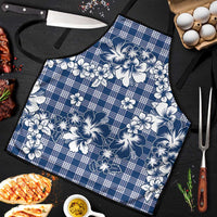 Hibiscus Pakala Cobalt Blue Royal Apron Tropical Floral Stylized LT01 Blue - Polynesian Pride