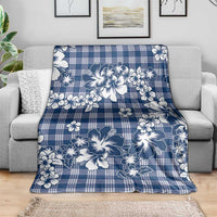 Hibiscus Pakala Cobalt Blue Royal Blanket Tropical Floral Stylized LT01 - Polynesian Pride