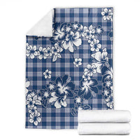 Hibiscus Pakala Cobalt Blue Royal Blanket Tropical Floral Stylized LT01 - Polynesian Pride