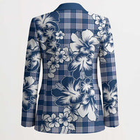 Hibiscus Pakala Cobalt Blue Royal Blazer Tropical Floral Stylized LT01 - Polynesian Pride
