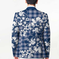 Hibiscus Pakala Cobalt Blue Royal Blazer Tropical Floral Stylized LT01 - Polynesian Pride