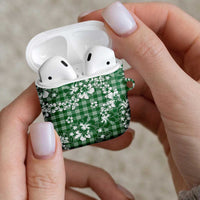 Hibiscus Pakala Emerald Green AirPods Case Tropical Floral Stylized LT01 - Polynesian Pride