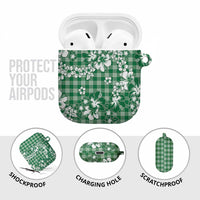 Hibiscus Pakala Emerald Green AirPods Case Tropical Floral Stylized LT01 - Polynesian Pride