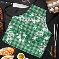 Hibiscus Pakala Emerald Green Apron Tropical Floral Stylized LT01 Green - Polynesian Pride